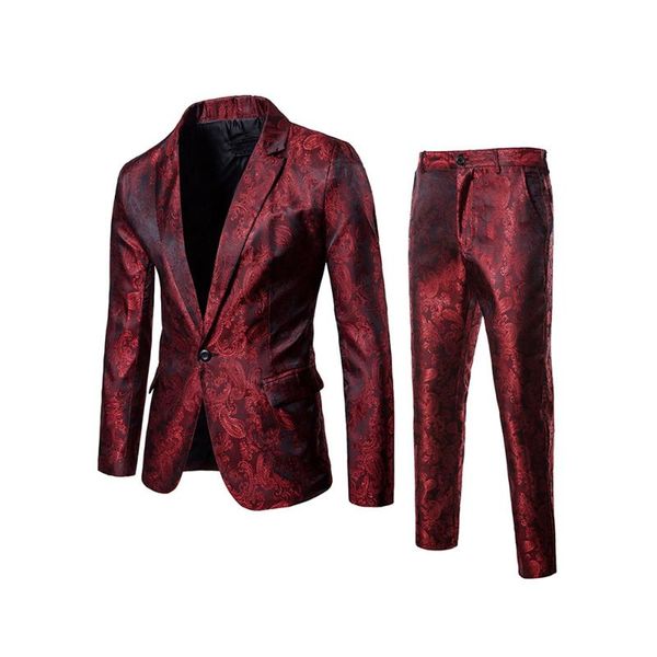 men's suits & blazers men classic suit blazer and pants fashion one button casual long sleeve party nightclub floral printed fall cloth, White;black
men's suits & blazers men classic suit blazer and pants fashion one button casual long sleeve party nightclub floral printed fall cloth, White;black