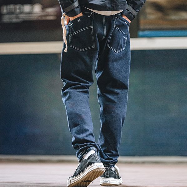 men's jeans maden jeans workwear fashion loosen vintage straight leg wide with irregular pockets cowboy man streetwear hip hop pan, Blue
men's jeans maden jeans workwear fashion loosen vintage straight leg wide with irregular pockets cowboy man streetwear hip hop pan, Blue