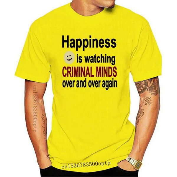 men's t-shirts simple fashion pattern happiness is watching criminal minds t-shirt tee, White;black
men's t-shirts simple fashion pattern happiness is watching criminal minds t-shirt tee, White;black