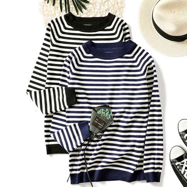 women's sweaters women knitted sweaters striped pullovers long sleeves basic loose warm tricot autumn winter korean knit 2ts1, White;black
women's sweaters women knitted sweaters striped pullovers long sleeves basic loose warm tricot autumn winter korean knit 2ts1, White;black