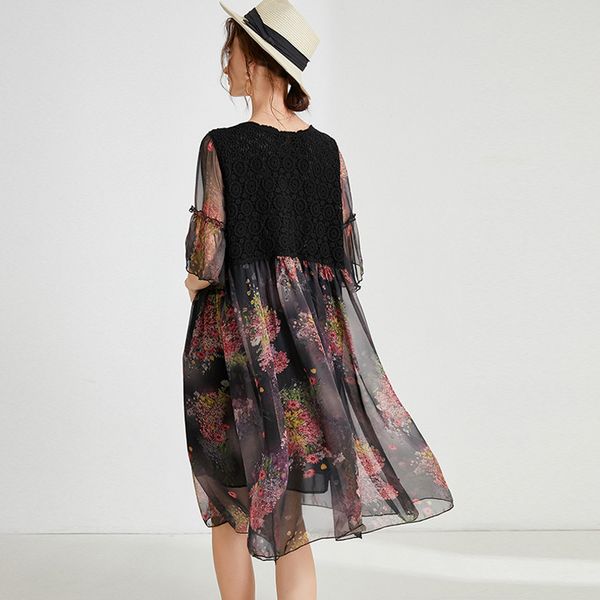 big yards dresses fat mm fairy large women's 2021 summer style age reducing chiffon splicing 7688
big yards dresses fat mm fairy large women's 2021 summer style age reducing chiffon splicing 7688