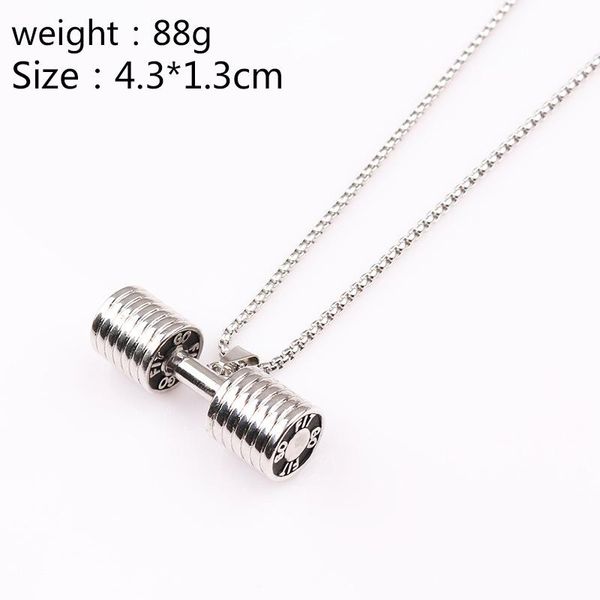 pendant necklaces men women sport jewelry fitness gym dumbbell charm pendants bodybuilding barbell yt77, Silver
pendant necklaces men women sport jewelry fitness gym dumbbell charm pendants bodybuilding barbell yt77, Silver