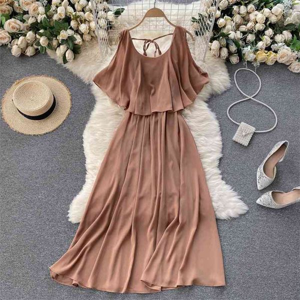 summer women backless sash tie up long dress casual female ruffled beach high waist slim 210423, Black;gray
summer women backless sash tie up long dress casual female ruffled beach high waist slim 210423, Black;gray