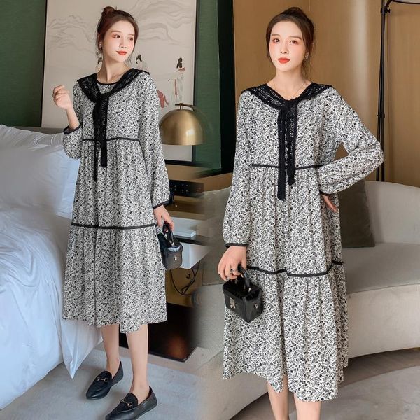 maternity dresses 8027# dress spring autumn chiffon mid-long loose stylish for pregnant women mom, White
maternity dresses 8027# dress spring autumn chiffon mid-long loose stylish for pregnant women mom, White