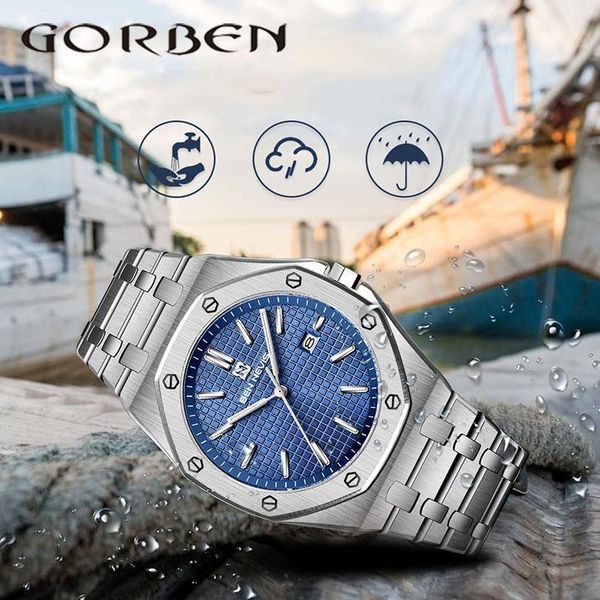 wristwatches ben nevis fashion blue dial business wristwatch casual stainless steel sports waterproof men watch qw009, Slivery;brown
wristwatches ben nevis fashion blue dial business wristwatch casual stainless steel sports waterproof men watch qw009, Slivery;brown