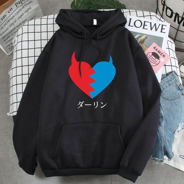 men's hoodies & sweatshirts japan anime zero two-darling in the franxx hoodie kawaii men harajuku cute cartoon print loose sweet hooded, Black
men's hoodies & sweatshirts japan anime zero two-darling in the franxx hoodie kawaii men harajuku cute cartoon print loose sweet hooded, Black