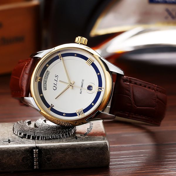 tags luxury men watches automatic dual calendar black real learn waterproof business sports mechanical, Slivery;brown
tags luxury men watches automatic dual calendar black real learn waterproof business sports mechanical, Slivery;brown