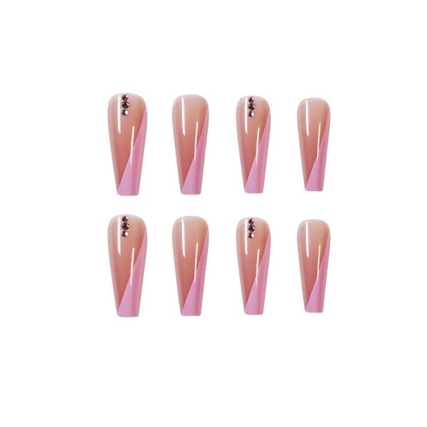 false nails fake long ballet pink rhinestone nail stickers finished 24 with glue m88, Red;gold
false nails fake long ballet pink rhinestone nail stickers finished 24 with glue m88, Red;gold