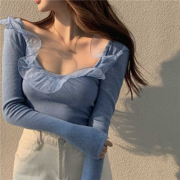 women's sweaters mesh patchwork sweater women spring fashion o neck single breasted ladies jumper casual slim fit female dr78, White;black
women's sweaters mesh patchwork sweater women spring fashion o neck single breasted ladies jumper casual slim fit female dr78, White;black
