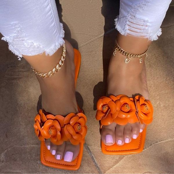 slippers fashion solid color camellia decoration 2021 summer style flat open toe outdoor large size female, Black
slippers fashion solid color camellia decoration 2021 summer style flat open toe outdoor large size female, Black