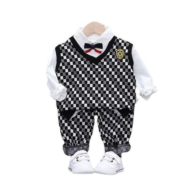 clothing sets children boys fashion vest shirt pants 3pcs/sets spring toddler costume kids casual sportswear autumn baby girl clothes suit, White
clothing sets children boys fashion vest shirt pants 3pcs/sets spring toddler costume kids casual sportswear autumn baby girl clothes suit, White