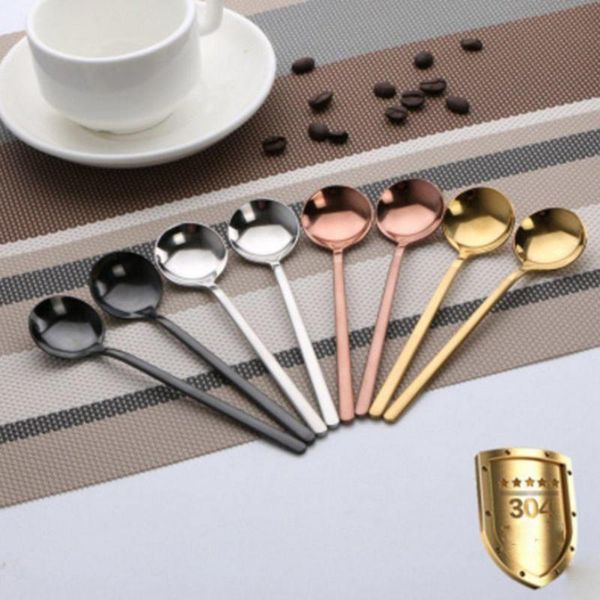 spoons 304 creative stainless steel coffee spoon small round dessert stir soup honey kitchen tableware
spoons 304 creative stainless steel coffee spoon small round dessert stir soup honey kitchen tableware