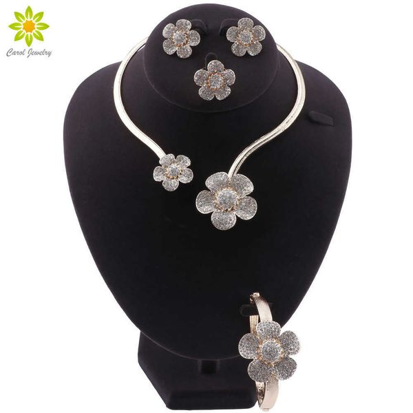 nigeria exaggerated crystal necklace earrings charm bride earrings ring for women party gift fashion flower shape jewelry sets h1022, Silver
nigeria exaggerated crystal necklace earrings charm bride earrings ring for women party gift fashion flower shape jewelry sets h1022, Silver