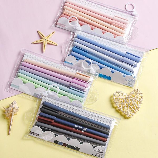 gel pens 6pcs/lot morandi colored cute vintage color 0.5mm kawaii black ink blue pen stationery for kids school office supplies
gel pens 6pcs/lot morandi colored cute vintage color 0.5mm kawaii black ink blue pen stationery for kids school office supplies