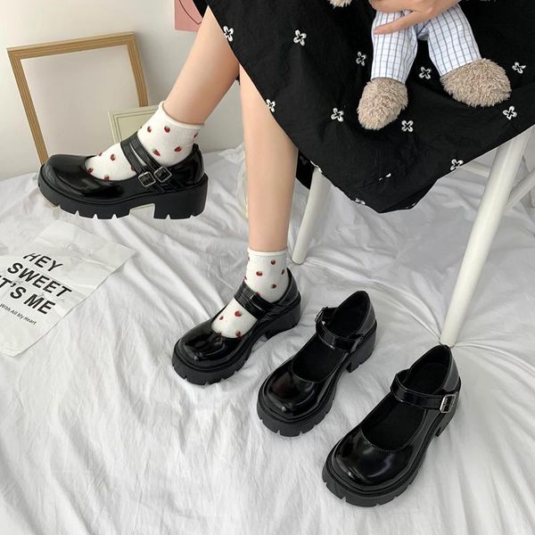 dress shoes pamanni women's mary janes shallow buckle strap platform y2k style ladies loafers round toe casual lolita sweet female, Black
dress shoes pamanni women's mary janes shallow buckle strap platform y2k style ladies loafers round toe casual lolita sweet female, Black