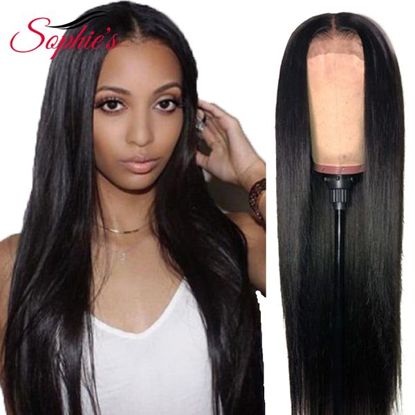 26inch straight 13x4 lace front human wigs with baby hair pre-plucked remy hair brazilian hair wigs for women 16-30 inch, Black
26inch straight 13x4 lace front human wigs with baby hair pre-plucked remy hair brazilian hair wigs for women 16-30 inch, Black