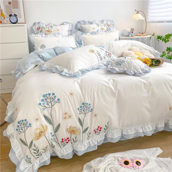 bedding sets ruffle cotton twill floral embroidered bed sheet king size twin pillowcase quilt covers bedspreads for
bedding sets ruffle cotton twill floral embroidered bed sheet king size twin pillowcase quilt covers bedspreads for