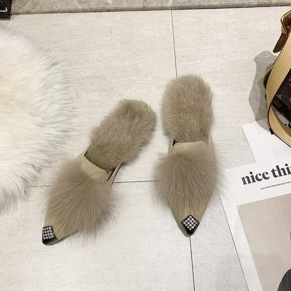slippers women house faux fur fashion warm shoes woman slip on flats pointed toe female slides cozy home furry, Black
slippers women house faux fur fashion warm shoes woman slip on flats pointed toe female slides cozy home furry, Black