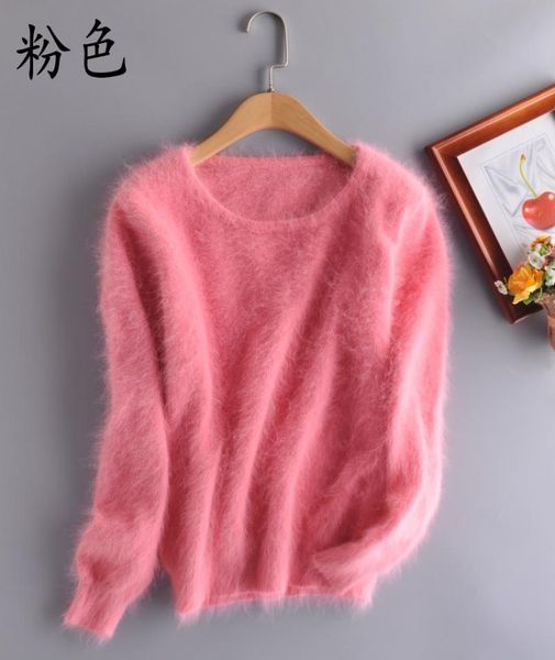 natural knitted mink cashmere pullovers women's fashion knit o-neck sweater custom big size sweaters, White;black
natural knitted mink cashmere pullovers women's fashion knit o-neck sweater custom big size sweaters, White;black