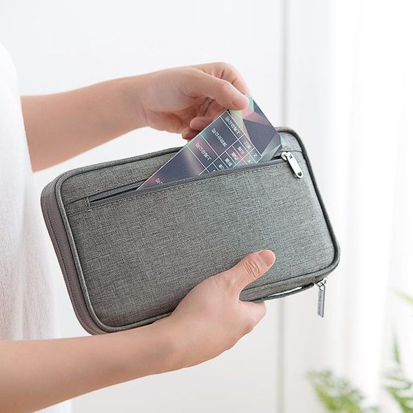 men & women multifunctional passport wallet holder long zipper organizer wallets coin purse travel money clutch bag, Red;black
men & women multifunctional passport wallet holder long zipper organizer wallets coin purse travel money clutch bag, Red;black