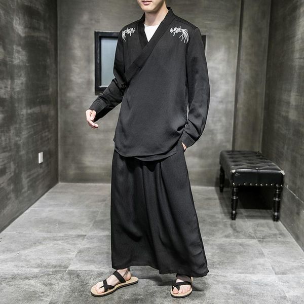 men's tracksuits chinese men embroidery hanfu tang suit retro button robe gown summer thin plus size cardigan japanese ancient kimono s, Gray
men's tracksuits chinese men embroidery hanfu tang suit retro button robe gown summer thin plus size cardigan japanese ancient kimono s, Gray