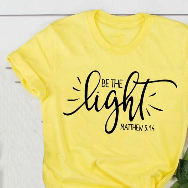 fashion women womens t shirt with be the light matthew print christian slogan aesthetic street style faith jesus vintage yellow, White
fashion women womens t shirt with be the light matthew print christian slogan aesthetic street style faith jesus vintage yellow, White