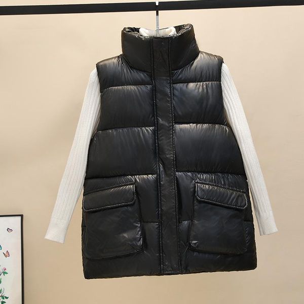 women's vests autumn winter jacket women parkas stand collar warm vest coat female cotton padded parka feminina chalecos y943, Black;white
women's vests autumn winter jacket women parkas stand collar warm vest coat female cotton padded parka feminina chalecos y943, Black;white