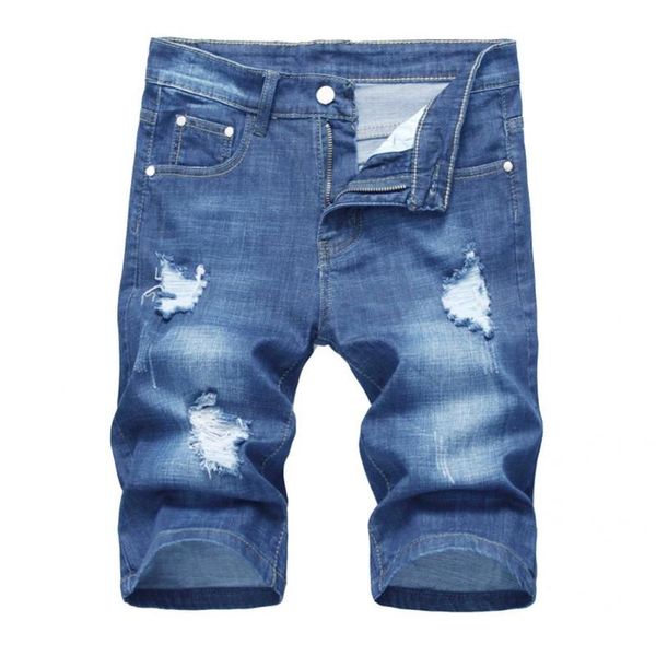 men's shorts shrink-resistant fashion mid waist stretchy denim soft slim ripped holes streetwear, White;black
men's shorts shrink-resistant fashion mid waist stretchy denim soft slim ripped holes streetwear, White;black