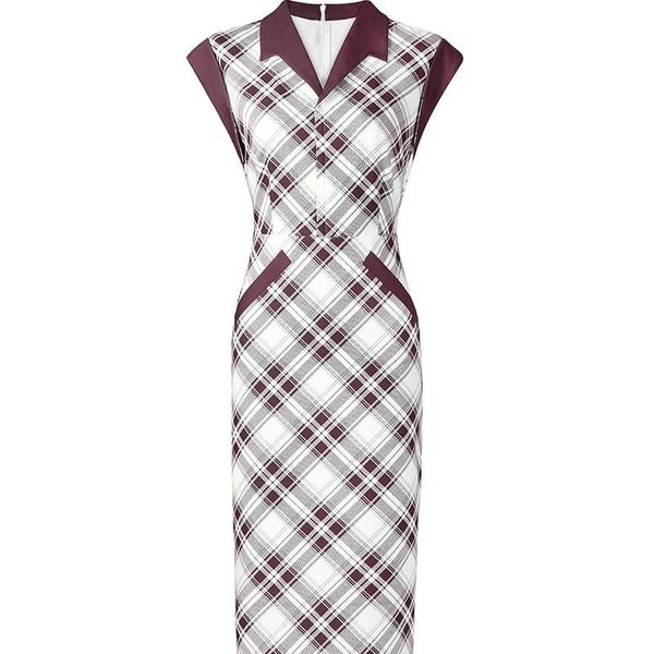 casual dresses 2021 women plaid print dress fashion turn-down collar sheath ol, Black;gray
casual dresses 2021 women plaid print dress fashion turn-down collar sheath ol, Black;gray