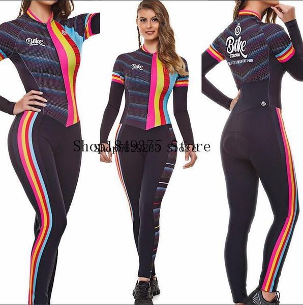 racing sets 2021women's long triathlon sleeve pants cycling skinsuit maillot ropa ciclismo couple bicycle jersey jumpsuit, Black;blue
racing sets 2021women's long triathlon sleeve pants cycling skinsuit maillot ropa ciclismo couple bicycle jersey jumpsuit, Black;blue