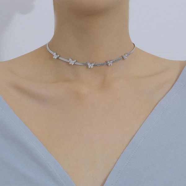 chokers bohemian cute butterfly choker necklace for women gold/silver-color clavicle chain fashion female chocker jewelry, Golden;silver
chokers bohemian cute butterfly choker necklace for women gold/silver-color clavicle chain fashion female chocker jewelry, Golden;silver