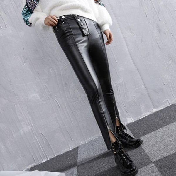 women's pants & capris women winter velvet punk pu leather skinny push up pencil trouser thermal warm biker zppier split faux pant fema, Black;white
women's pants & capris women winter velvet punk pu leather skinny push up pencil trouser thermal warm biker zppier split faux pant fema, Black;white