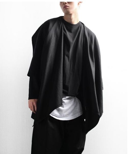 men's trench coats dark wind clothing coat personality casual handsome irregular cotton shawl cardigan large size top, Tan;black
men's trench coats dark wind clothing coat personality casual handsome irregular cotton shawl cardigan large size top, Tan;black