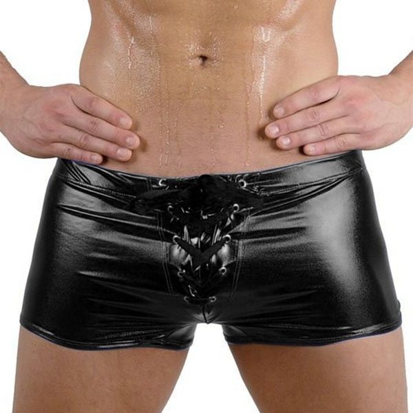 underpants the high-quality goods men's boxer underwear pu patent leather bodybuilding shorts pole dance performance clothes, Black;white
underpants the high-quality goods men's boxer underwear pu patent leather bodybuilding shorts pole dance performance clothes, Black;white