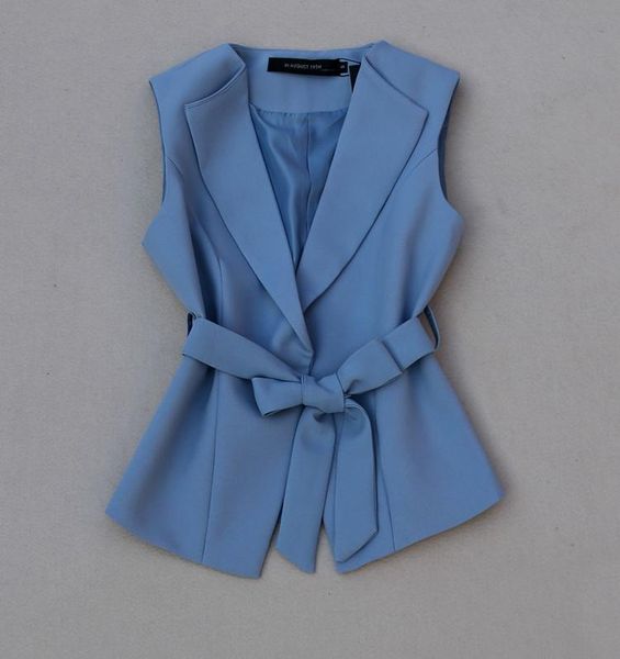 fashion blue pants suit women fall casual sleeveless vest female + waist wide leg sets women's two piece, White
fashion blue pants suit women fall casual sleeveless vest female + waist wide leg sets women's two piece, White
