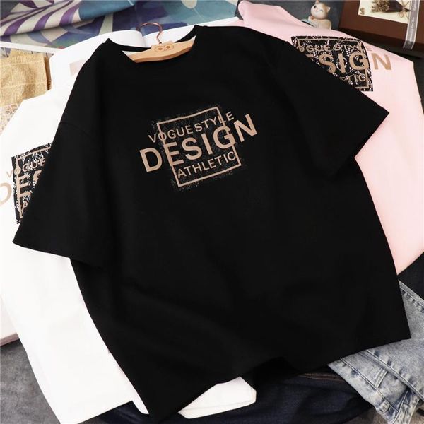 korean-style square lace flocking gold letter short-sleeved t-shirt loose plus size crew neck women's spring and autumn, White
korean-style square lace flocking gold letter short-sleeved t-shirt loose plus size crew neck women's spring and autumn, White