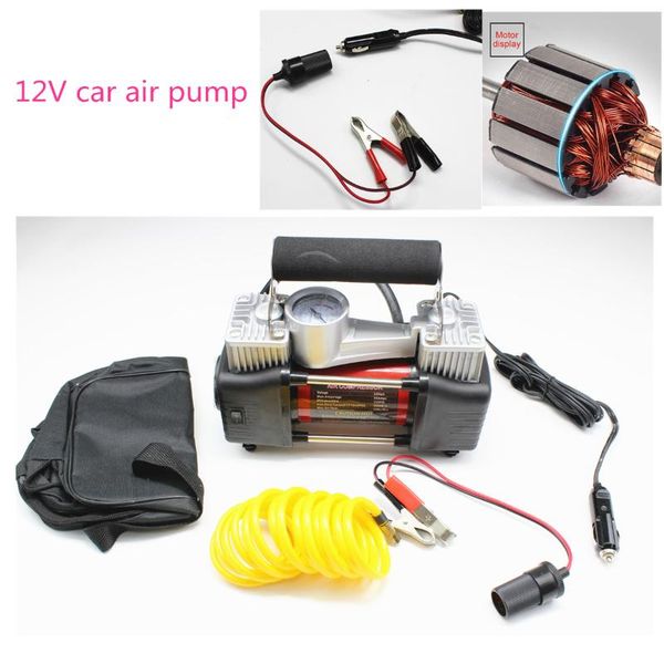 inflatable pump air compressor tire inflator 12v low noise double cylinder fast about1 min+ aluminum alloy +copper motor + lamp
inflatable pump air compressor tire inflator 12v low noise double cylinder fast about1 min+ aluminum alloy +copper motor + lamp