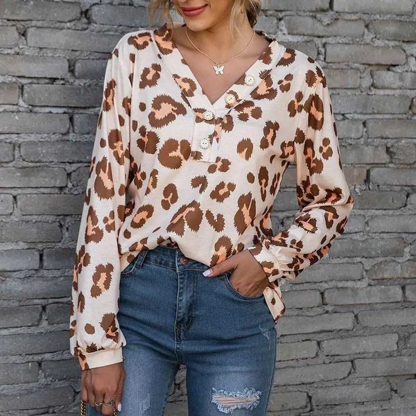 vintage loose leopard print women blouse v-neck long sleeve button high street spring autumn female shirts w896 210526, White
vintage loose leopard print women blouse v-neck long sleeve button high street spring autumn female shirts w896 210526, White