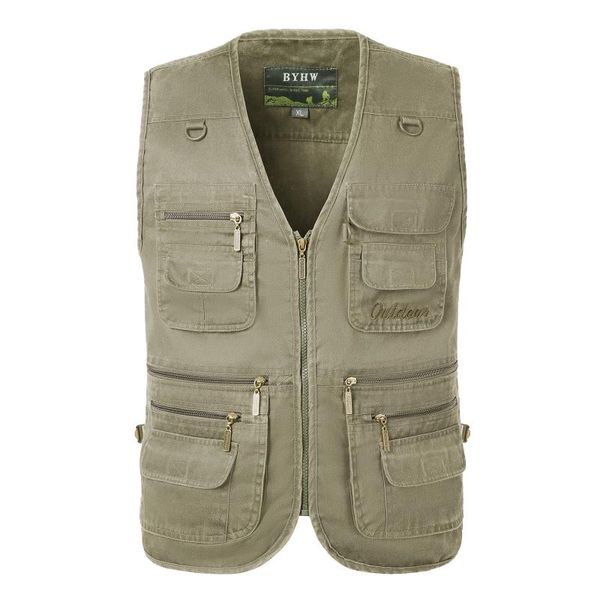 men's jackets male casual summer big size cotton sleeveless vest with many 16 pockets men multi pocket pograph waistcoat, Black;brown
men's jackets male casual summer big size cotton sleeveless vest with many 16 pockets men multi pocket pograph waistcoat, Black;brown