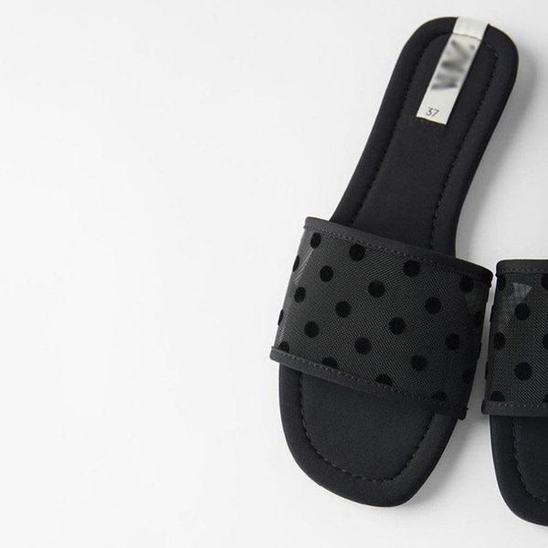 meriahzheng women's flat sandals black tulle dots ankle-strap open toe outdoor rear beach low heel slippers fch-5002471
meriahzheng women's flat sandals black tulle dots ankle-strap open toe outdoor rear beach low heel slippers fch-5002471