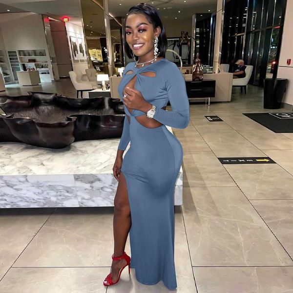 casual dresses hhdmv 2021 autumn long dress soft solid club hollow out open spit full sleeve women skinny thin maxi, Black;gray
casual dresses hhdmv 2021 autumn long dress soft solid club hollow out open spit full sleeve women skinny thin maxi, Black;gray