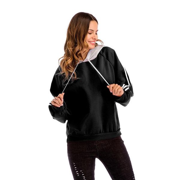 women's hoodies & sweatshirts volocean 2021 outwear hoody women harajuku sweatshirt loose long sleeve thick hooded cover pullover cloth, Black
women's hoodies & sweatshirts volocean 2021 outwear hoody women harajuku sweatshirt loose long sleeve thick hooded cover pullover cloth, Black