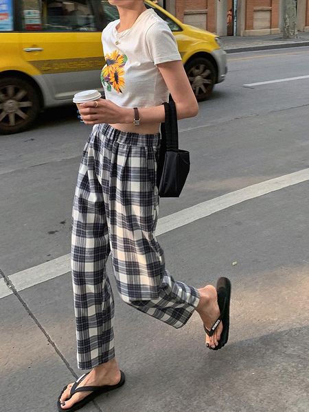 women's pants & capris harajuku plaid for women trousers 2021 streetwear woman harem autumn ladies causal plus size pantalon femme, Black;white
women's pants & capris harajuku plaid for women trousers 2021 streetwear woman harem autumn ladies causal plus size pantalon femme, Black;white