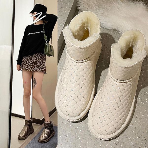 boots snow women 2021 winter leather cotton shoes student flat-bottomed plus velvet warm, Black
boots snow women 2021 winter leather cotton shoes student flat-bottomed plus velvet warm, Black