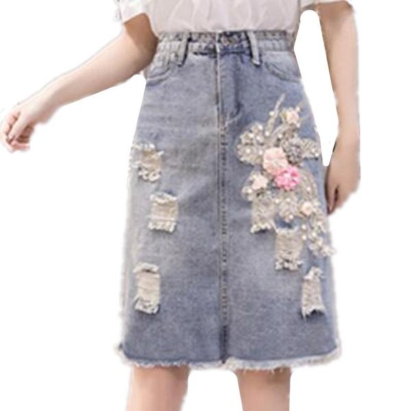 skirts high waist big size summer for women embroidery 3d flower beaded hole a-line denim vintage 498, Black
skirts high waist big size summer for women embroidery 3d flower beaded hole a-line denim vintage 498, Black