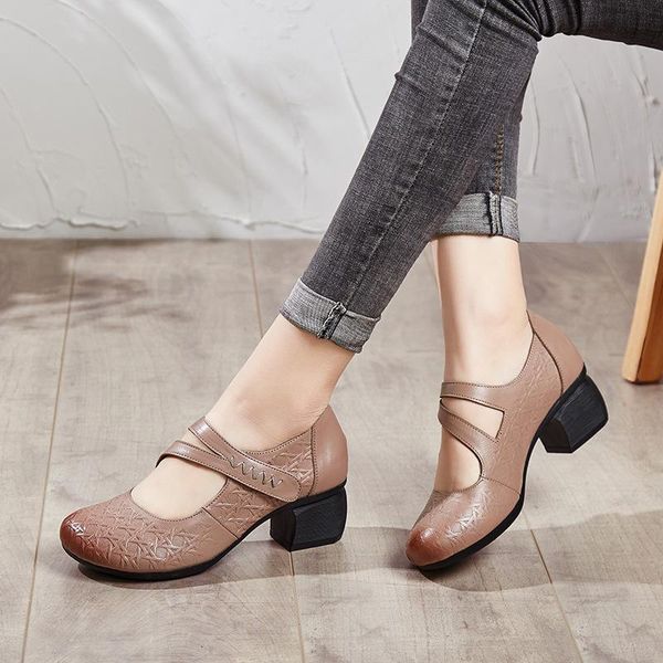 dress shoes alishinrey 2021 vintage women pumps comfortable genuine leather high heel round toe casual thick mother, Black
dress shoes alishinrey 2021 vintage women pumps comfortable genuine leather high heel round toe casual thick mother, Black