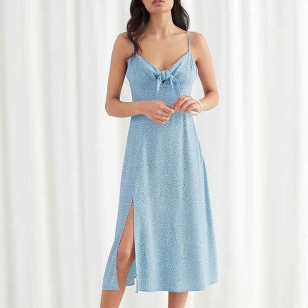 za dress summer fashion polka dot printing v-neck bow tie suspender dress casual chic office 210601, Black;gray
za dress summer fashion polka dot printing v-neck bow tie suspender dress casual chic office 210601, Black;gray
