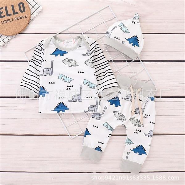 newborn kids baby girls boy clothing striped cartoon dinosaur pants clothes sets infant rompers pleasant childrens costume, White
newborn kids baby girls boy clothing striped cartoon dinosaur pants clothes sets infant rompers pleasant childrens costume, White