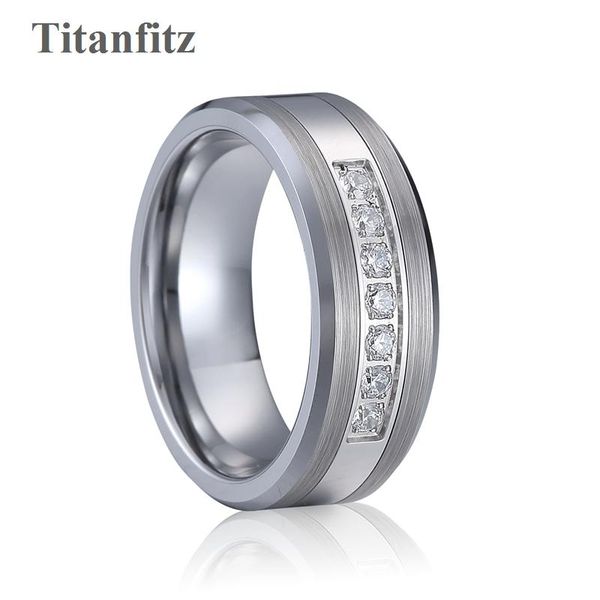 wedding rings 8mm tungsten carbide band couple for men and women love alliances luxury silver color cz diamonds titanium ring, Slivery;golden
wedding rings 8mm tungsten carbide band couple for men and women love alliances luxury silver color cz diamonds titanium ring, Slivery;golden