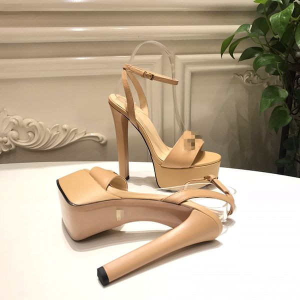 2021blade designer fashion women's sandals super high heel waterproof platform leather material shows luxury, Black
2021blade designer fashion women's sandals super high heel waterproof platform leather material shows luxury, Black